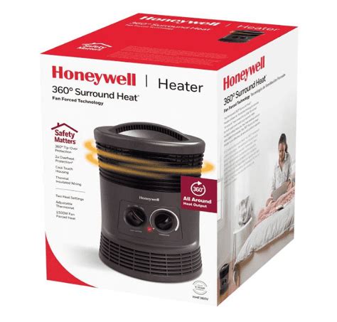 Honeywell 360Â° Surround Indoor Heater, 1500W, Black, Adjustable ...