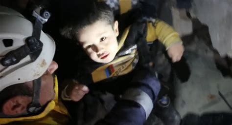 Video Of Little Boy Being Pulled Out Of Earthquake Rubble