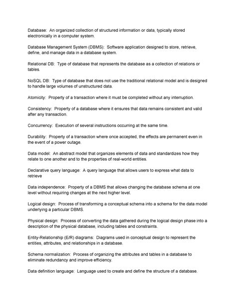 Image result for Database Key Terms