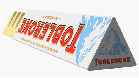 Opened Toblerone White Chocolate Bar 3D Model $20 - .3ds .blend .c4d ...