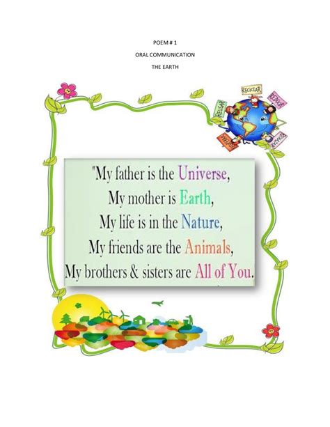 Poema de ingles para niños de 4 | Apuntes de Idioma Inglés - Docsity