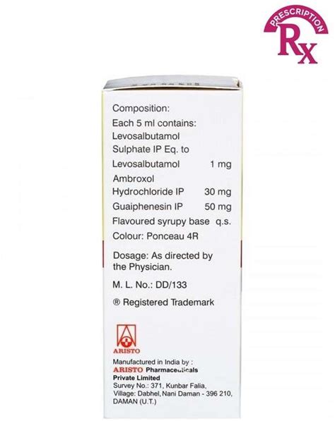 Ambrodil LS Syrup (100 ml) Price in India - Buy Ambrodil LS Syrup (100 ...