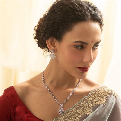 Shop Tarinika's Neena Nakshatra CZ Necklace Set | Indian Jewelry ...