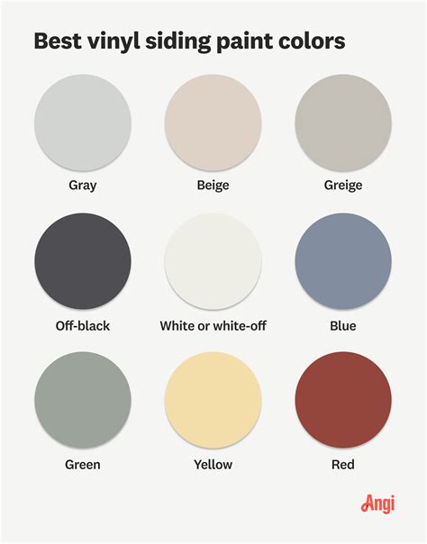 Vinyl Siding Color Chart