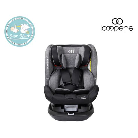 Koopers Ruvafix Car Seat - Black / Stone Grey – Baby Stork (MRI2015/1030)