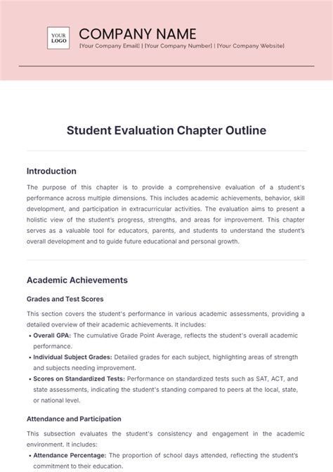 Free Education Course Evaluation Templates, Editable and Printable
