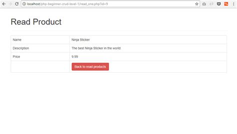 PHP CRUD Tutorial 的图像结果