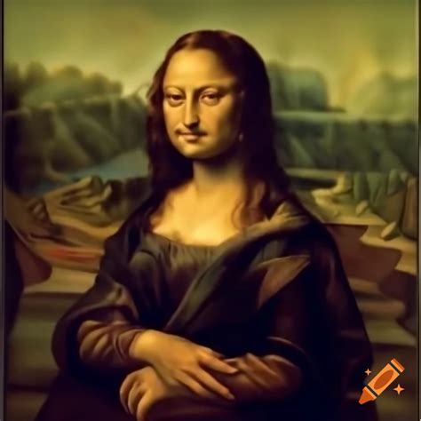 Mona Lisa, famous portrait painting by Leonardo da Vinci on Craiyon