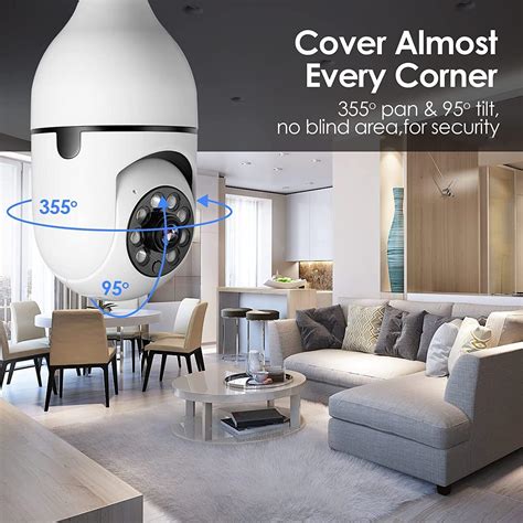 Buy DeesGames Keilini Bulb Wireless Surveillance Cameras,360°Panoramic ...