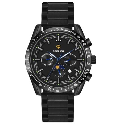 Benling Legacy Chrono Automatic Watch for Men with Interchangeable Lea