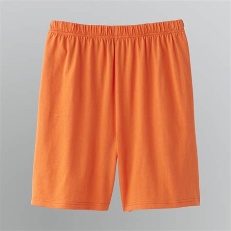 Basic Editions Women's Cotton Knit Pull On Shorts