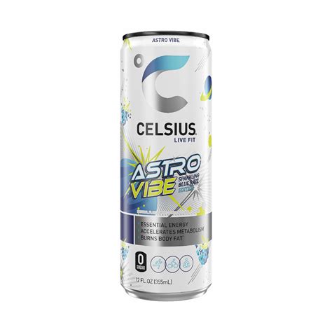 CELSIUS Sparkling Galaxy Vibe, Functional Essential Energy Drink 12 Fl ...