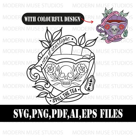 Buy Suriel Tea Co PNG SVG, Acotar Tea PNG, Acotar Velaris Png, Bookish ...