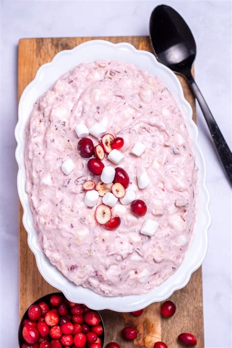 Cranberry Fluff Salad • Dishing Delish