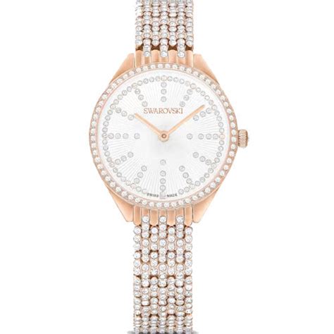 Swarovski Attract Women's White Dial with Rose Gold Strap Watch