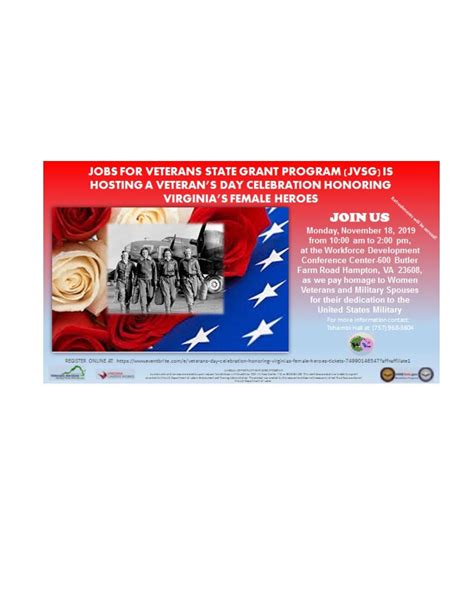 VETERAN’S DAY CELEBRATION HONORING VIRGINIA’S FEMALE HEROES, Virginia ...