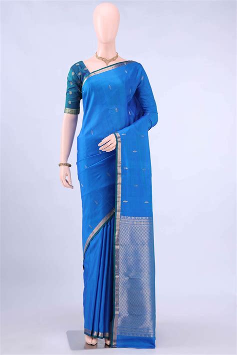 Blue Nangavalli Silk [ Salem ] Saree – Nalli Silk Sarees Pvt Ltd