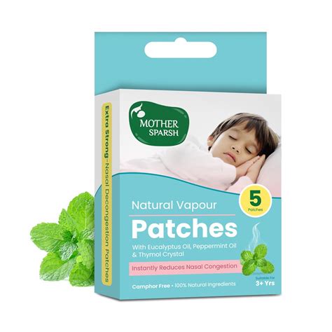 Mother Sparsh Natural Vapour Patches For Kids With Eucalyptus Oil ...