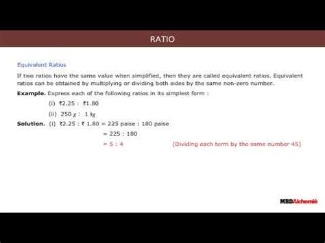 Equivalent Ratio Video Lecture - Crash Course for UAE Grade 6