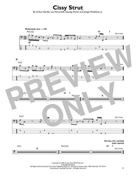 Cissy Strut Bass Tutorial 的图像结果