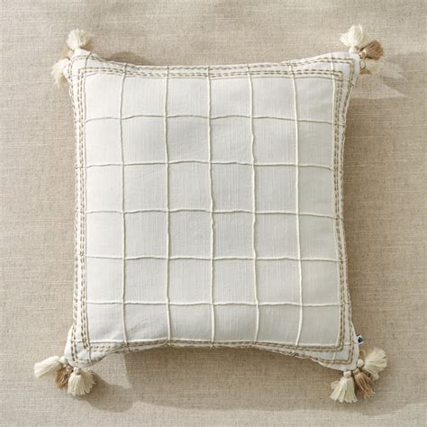 Buy Ashville Pintucks Embroidered Cushion Cover - 40x40cm from Home ...