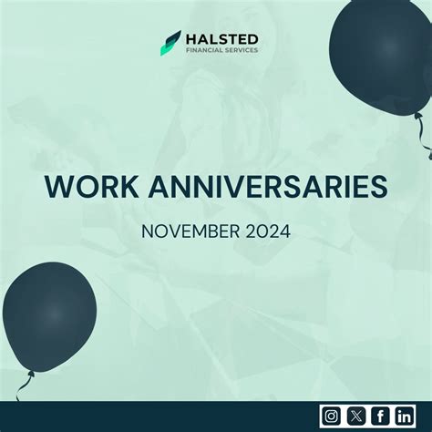 Celebrating your dedication and contributions! | Halsted Financial Services