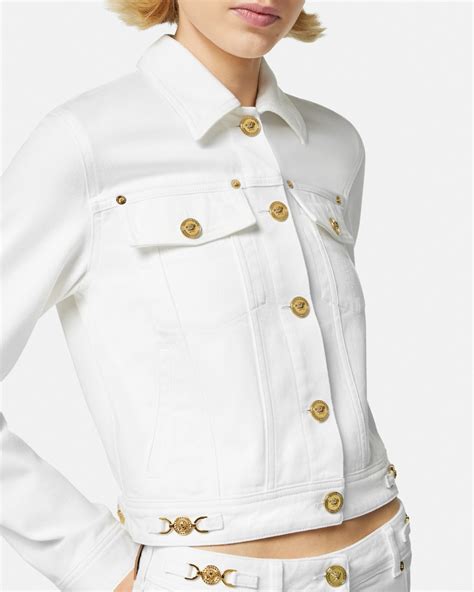 Denim Jacket White | VERSACE