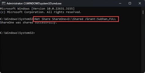 Image result for Net Share Command