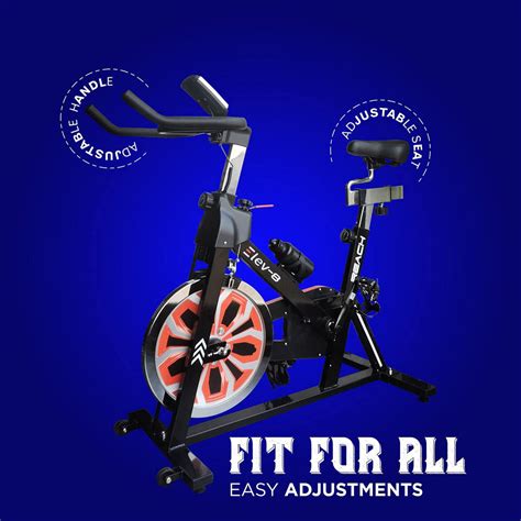 Reach Elev-8 Spin Bike for Home Gym Exercise Cycle with Ajustable Seat ...