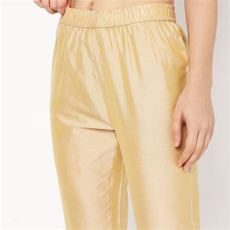 Slim Fit Solid Mid Rise Pants - Style Union