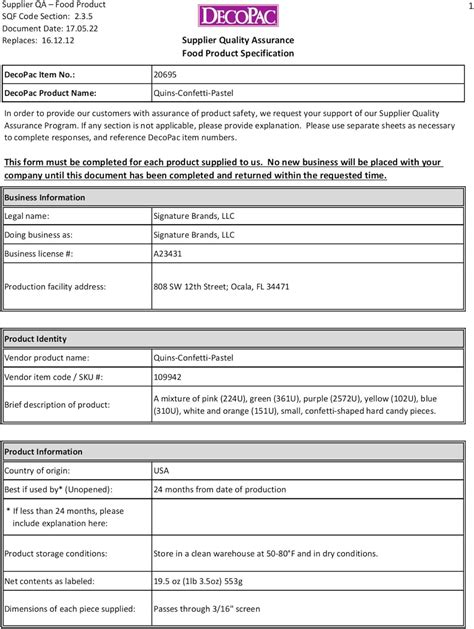 Buy DECOPAC Quins Fancy Sprinkles, 19.5oz, Candy Sprinkles in Handheld ...