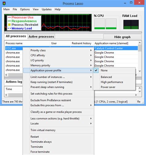 Image result for Process Lasso Taskbar
