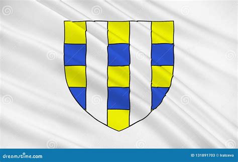 Flag of Vichy, France stock illustration. Illustration of ferrand ...