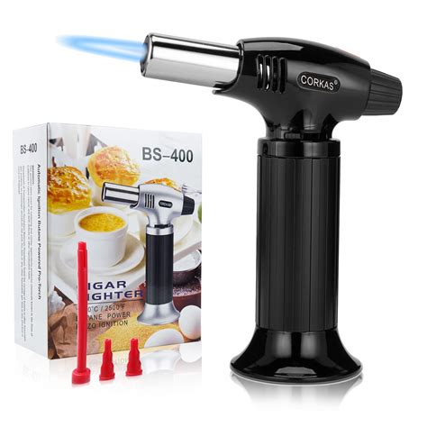Buy CORKAS Butane Torch, Professional Refillable Butane Torch Lighter ...