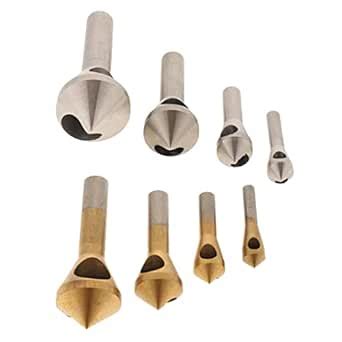 Losa 4pcs HSS Chamfers Drill Bits Deburring Tool Wood Cutting Tool ...