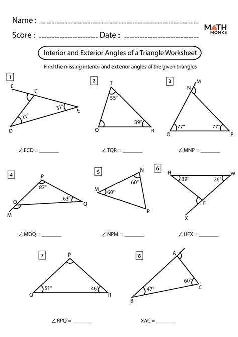 Image result for Math Antics Triangles Worksheet