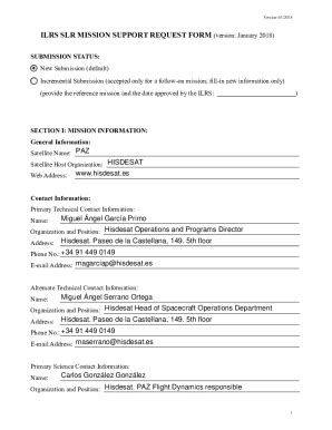 Fillable Online fill.ioNASA-ILRS-SLR-MISSION-SUPPORT-REQUESTFillable ...