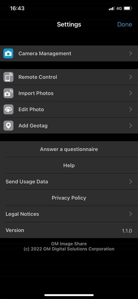 How to download settings in your camera