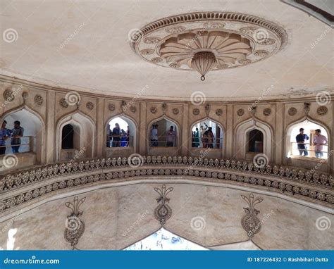 Interior of the Charminar Excellent Work of Art of the 15 Th Century. Editorial Photography ...