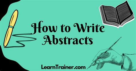 How to Write an Abstract 的图像结果