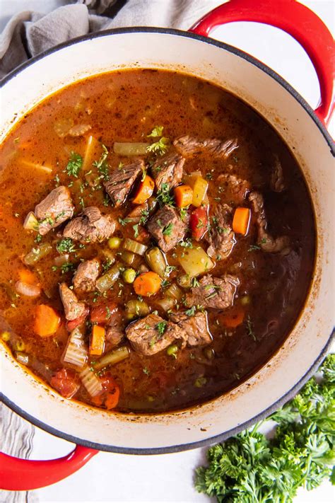 Vegetable Beef Soup Recipe - Kristine's Kitchen