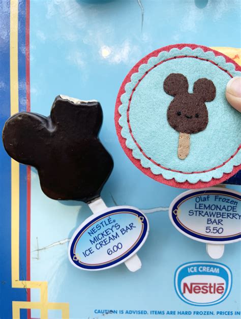Wild Olive: project // disney snacks mickey ice cream bar ornament