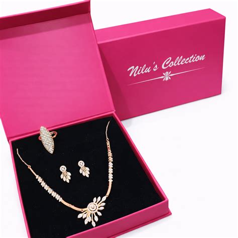 American Diamond Jewelry Set for Women | Aura Collection | Nilus ...