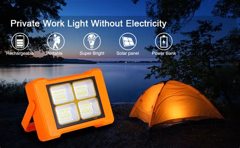kh Led Solar Portable Work Light Solar Emergency Light Rechargeable ...