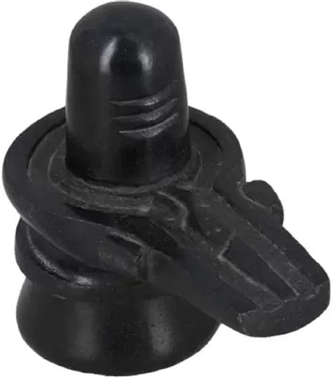 Buy Navyaksh Black Marble Shiva Lingam Shivling Decorative Showpiece ...