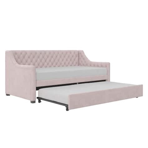 Monarch Hill Ambrosia Pink Velvet Upholstered Twin India | Ubuy