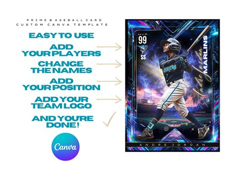 Baseball Card Editable Template 的图像结果