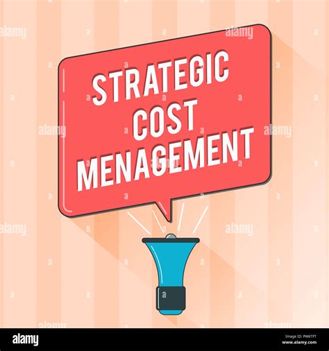 Text sign showing Strategic Cost Management. Conceptual photo combining ...