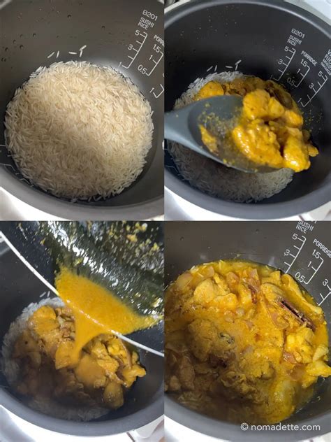 Rice Cooker Chicken Briyani - Nomadette