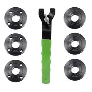 Ozmatip 5/8"-11 Angle Grinder Flange Nut with Adjustable Spanner Wrench ...